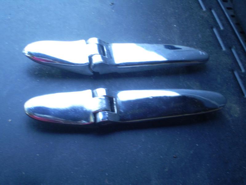 1936 chevy gm chrome trunk hinges in box pair h-3