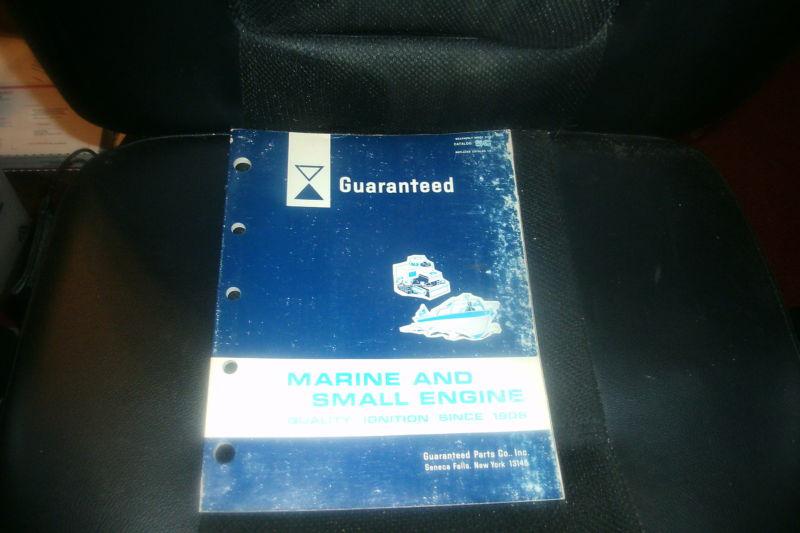 1970's guaranteed marine and small engine ignition parts catalog w applications