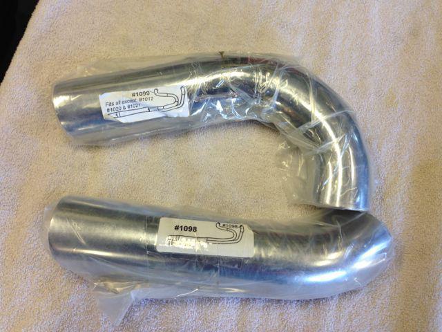 Harley thunderheader  softail - front & rear upper heat shields # 1098 &1099