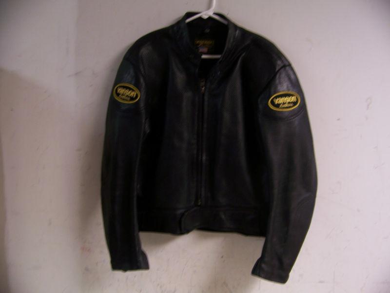 Vanson leathers size 44 motorcycle leather jacket