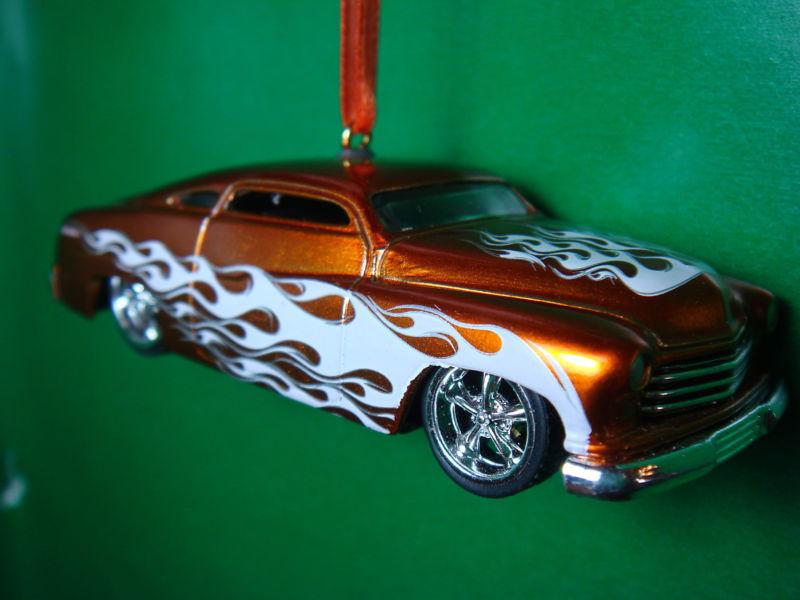 1951 '51 mercury orange lead sled lowrider christmas tree ornament