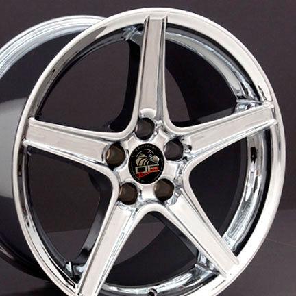 18" chrome saleen wheel 18x9 rim fits 94-04 mustang® gt v8 v6