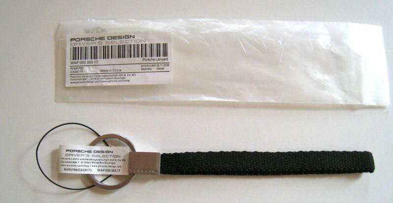 Porsche design key strap black/silver - new!