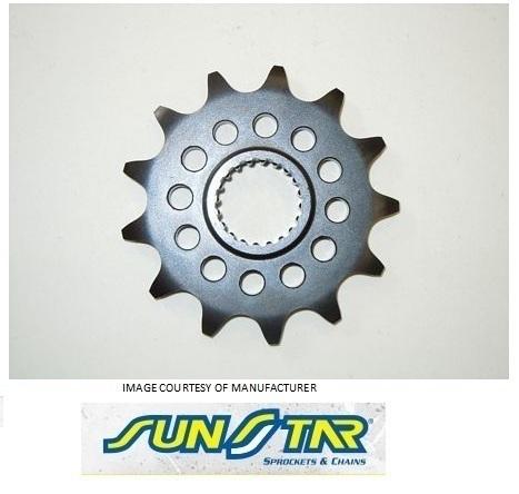 Sunstar 13t counter shaft steel sprocket fits kawasaki kx 250 f 06-12