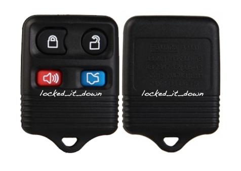 New 4 button ford mercury lincoln case and pad keyless entry remote fob