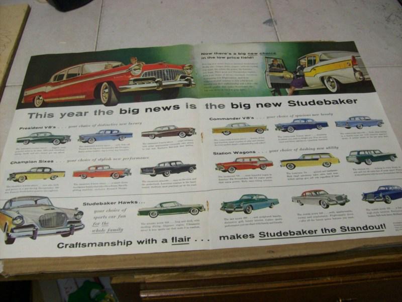 1956 studebaker (all models) advertisement, vintage ad 