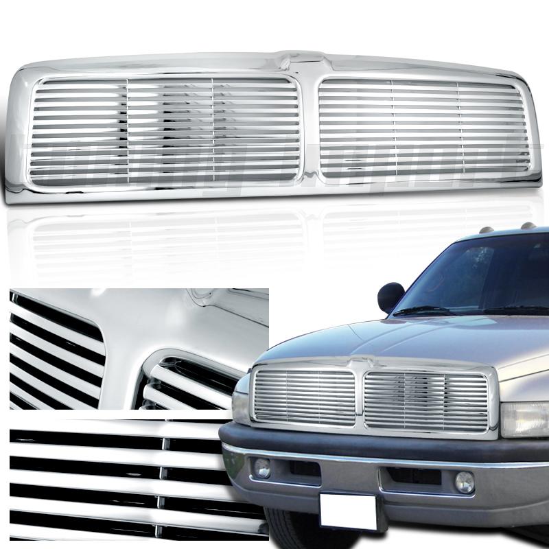 Euro dodge 94-01 ram 1500 2500 3500 front upper grille billet style replacement