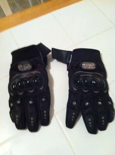 Pro biker motorcycle gloves size large