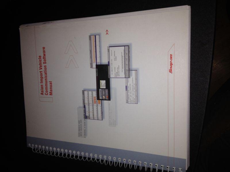 Snap - on / asian import communication software manual[ 2004]