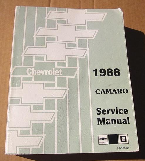 1988 chevrolet camaro service, shop manual, z-28, original - unused