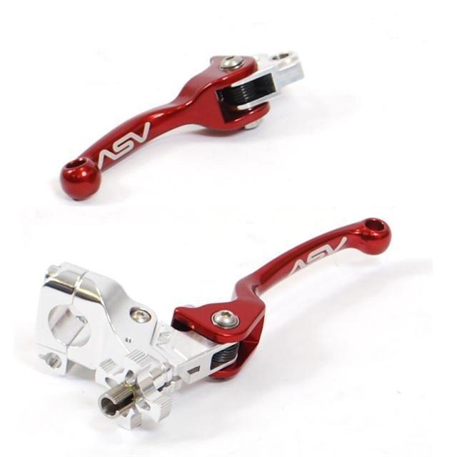 Yamaha yz250f 01-06 yz450f 01-07 asv f3 forged brake clutch levers red