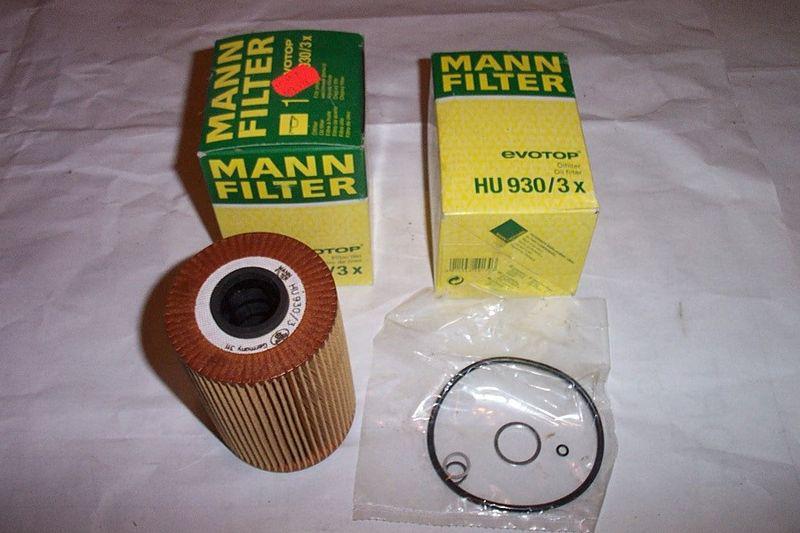 Bmw 535i e-34(two) oil filters / made in germany mann new with o- rings/seals!! 