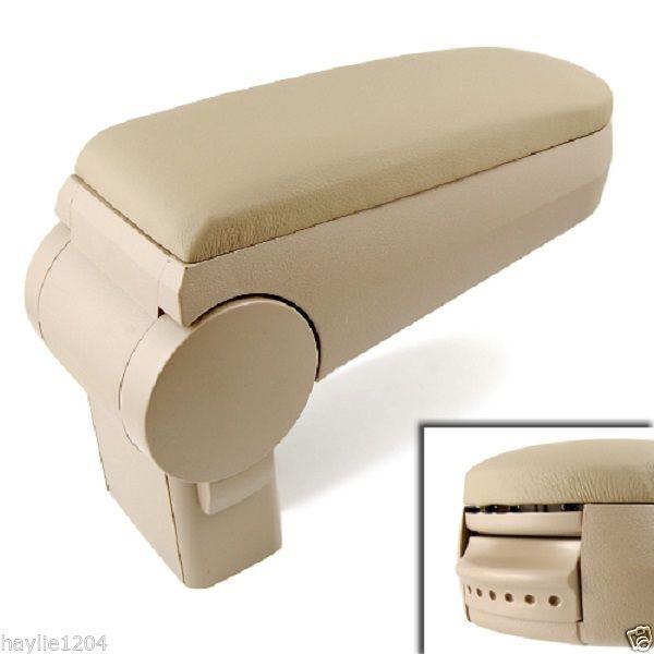 Volkswagen golf bora jetta gti  beige leather storage box  armrest console 2004 