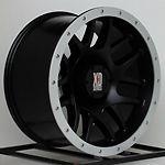 20 inch black wheels rims chevy silverado sierra 1500 truck 4x4 xd series 6 lug