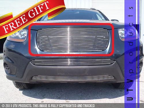 Fits: 2010 - 2012 hyundai santa fe 1pc upper replacement billet grille 10 11 12