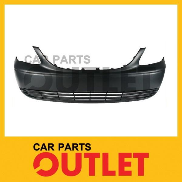 2001-2004 chrysler town country front bumper cover no primered raw black plastic