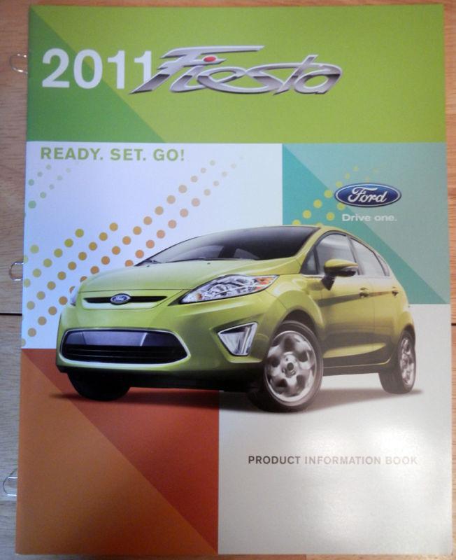 New 2011 ford fiesta product information book literature brochure