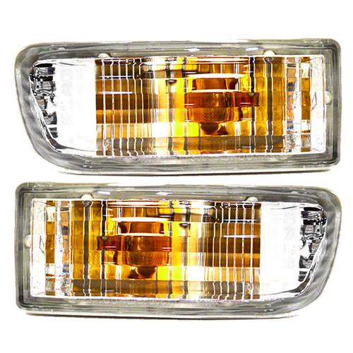 New pair set signal front marker light lamp dot 99-02 toyota 4runner suv