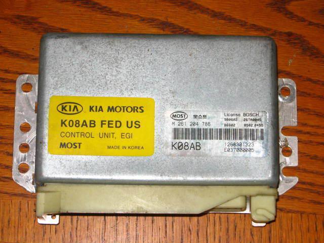 1999 kia sportage engine computer k08ab, m 261 204 786 - bosch,  ecu,  ecm