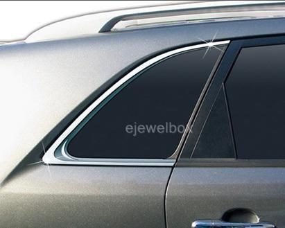 Chrome c-pillar post/quarter glass molding trim for 11 - 13 kia sorento r