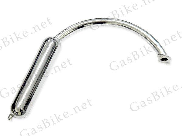 Exhaust muffler in a chrome finish for motorized bicycle new