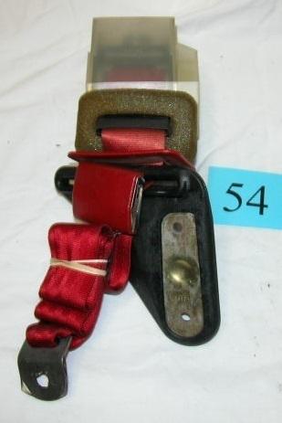 88-92 camaro firebird flame red rh rear seatbelt retractor