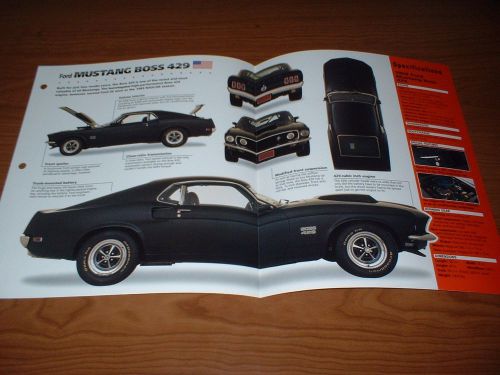 ★1969 mustang boss 429 spec sheet brochure poster print photo info 69 70 boss429