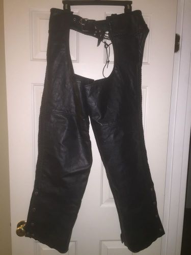 Women&#039;s leather chaps large -