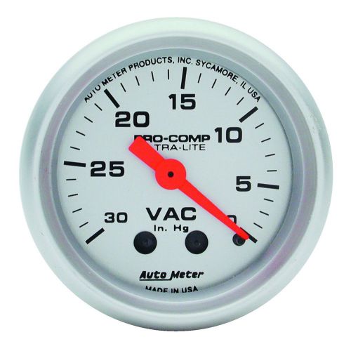 Auto meter 4384 ultra-lite; mechanical vacuum gauge