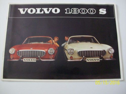 1964 volvo 1800 1800s 12-page original car sales brochure catalog