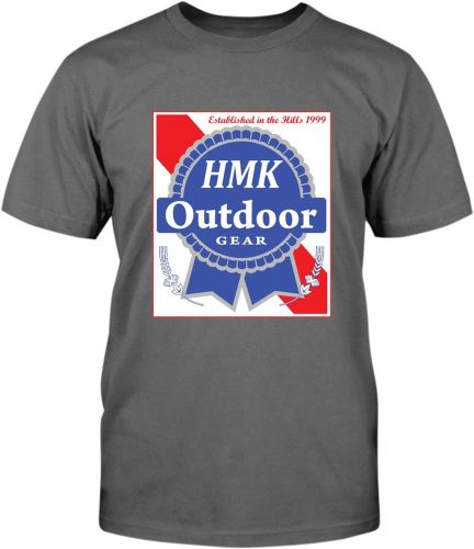 Hmk hm2sstpbrgs tee hmk blu ribbn gray sm