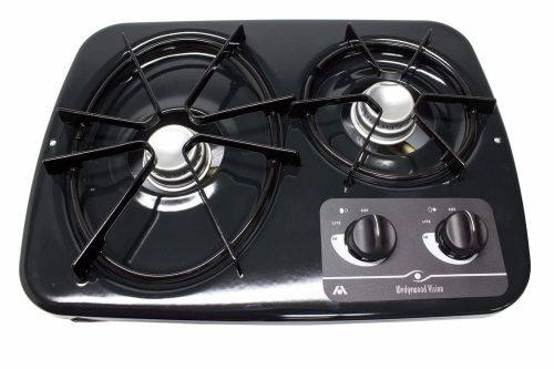 Atwood 2 burner drop-in rv cooktop stove dv20-b 56493