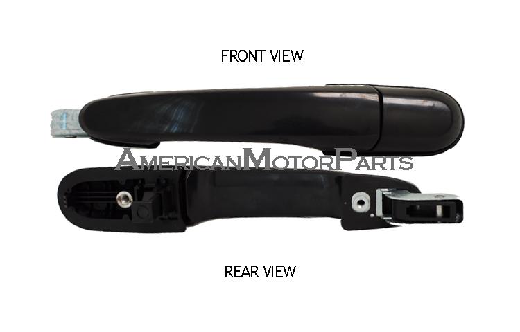 Driver replacement outrear smooth blk door handle 05-09 fit hyundai tucson