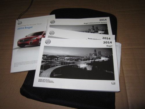 2014 buick regal owners manual with navigation / infotainment    (oem)- j2873