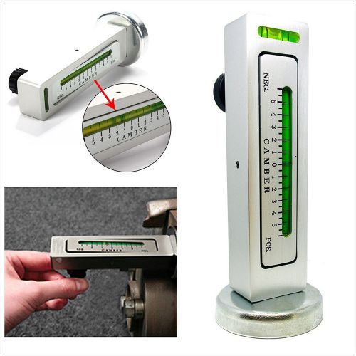 Adjustable car truck magnetic camber castor strut wheel alignment gauge tool diy