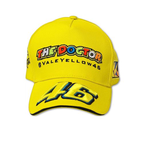 New moto gp valentino rossi vale vr 46 the doctor baseball hat peaked cap yellow