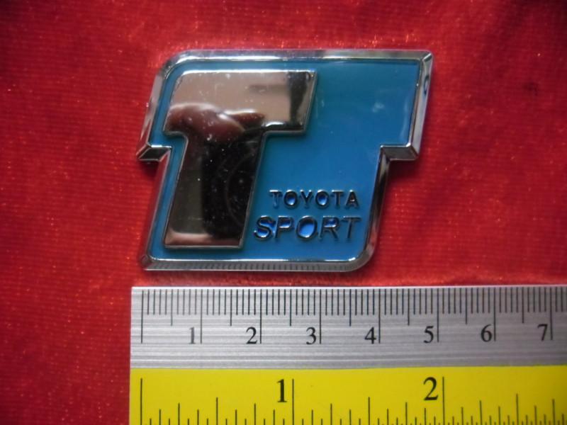 Toyota sport blue sticker emblem. car tuning, detailing. 