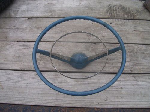 Original 1955 1956 chevrolet steering wheel chevy 150 210 horn ring &amp; horn cap