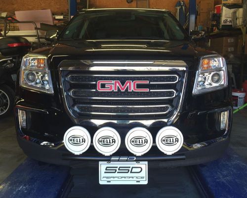 Custom fit 2012 gmc terrain rally light bar (bull nar, nudge bar), 4 light tabs!