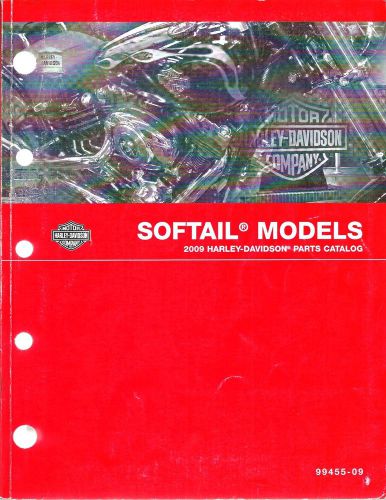 Harley-davidson softail models 2009 parts catalog 99455-09