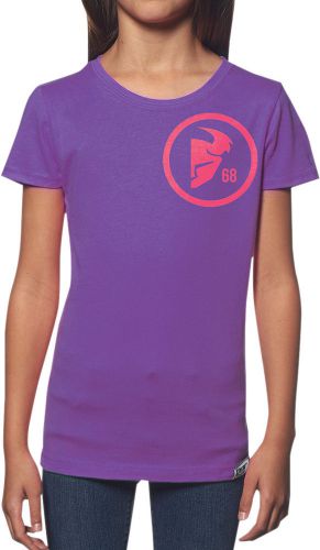 Thor youth girls purple gasket casual short sleeve t-shirt tee