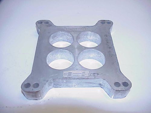 Mr. gasket aluminum 1&#034; thick 4 hole holley carburetor spacer imca ump mudbog