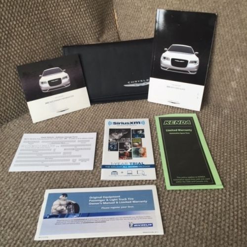 2015 chrysler 300 oem owners manual set with dvd, warranty guide and case