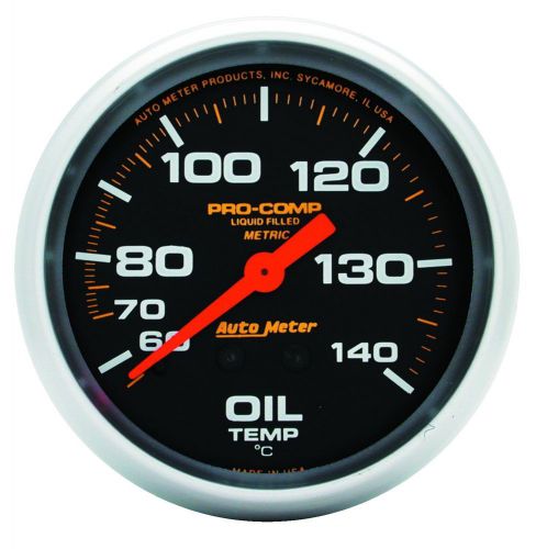 Auto meter 5441 pro-comp; liquid-filled mechanical oil temperature gauge