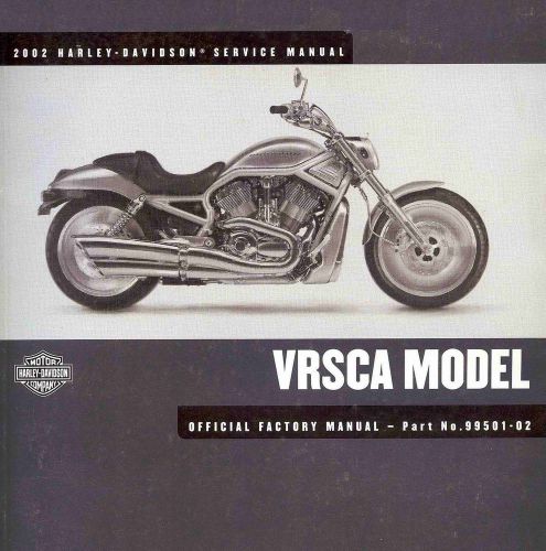 2002 harley-davidson vrsca v-rod service manual -new sealed-vrsca vrod-harley