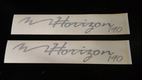 Pair of oem black horizon 190 boat marine stickers decals graphics four winns