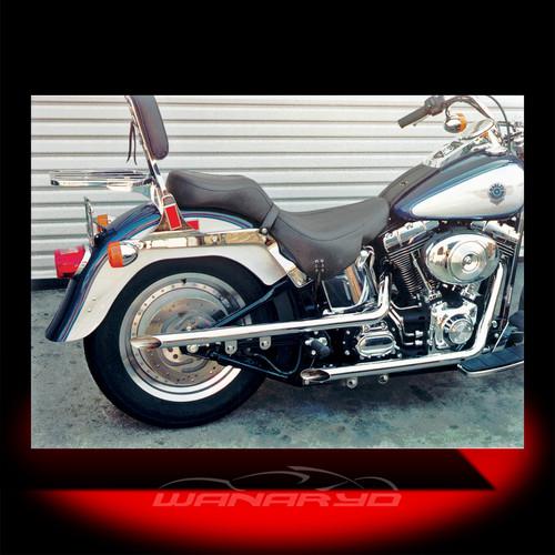 Cycle shack 1 3/4 inch shotgun pipes,slash-out for 1990-2006 harley softail