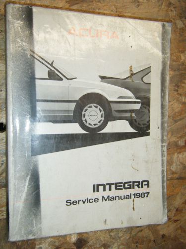 1987 acura integra original factory service manual shop repair 87