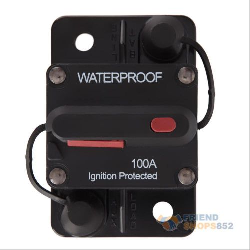 100 amp manual reset circuit breaker 12v/24v boat accessory trolling motor xf#