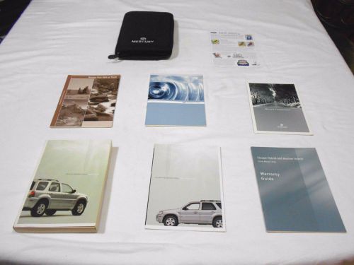 2006 mercury mariner hybrid owner manual 7/pc set &amp; black mercury factory case,,